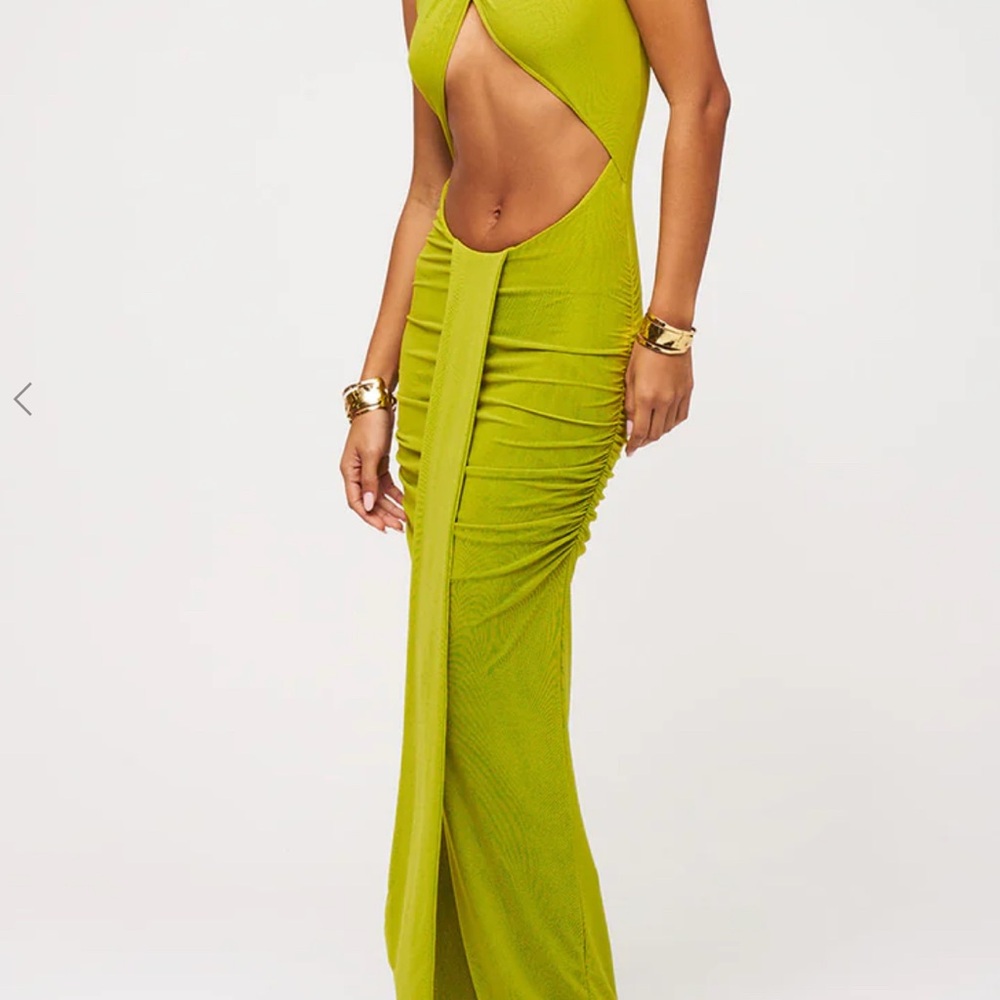 MURCI KAIA Green Cut-Out Dress US 6